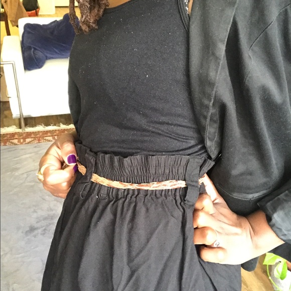Long Black Skirt - Pleated when worn - Picture 4 of 8